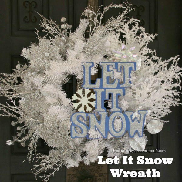 let it snow white wreath