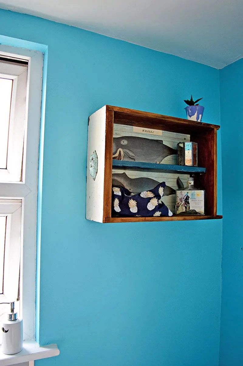 Upcycled Drawers Wall Unit