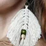 diy leaf earrings